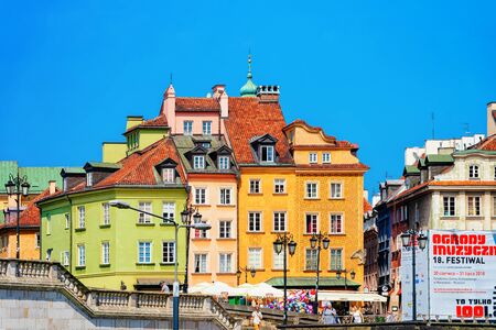 Warsaw, Poland - July 30, 2018: Castle Square in Warsaw in Polandのeditorial素材
