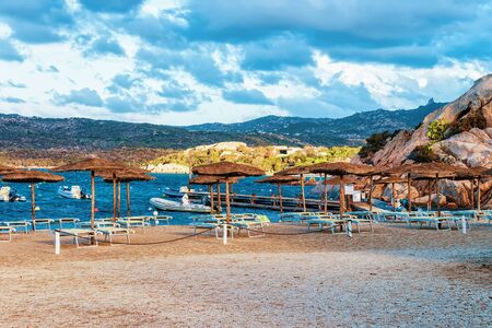 Capriccioli, Italy - September 10, 2017: Morning at Capriccioli in Sardinia island, in Italyのeditorial素材
