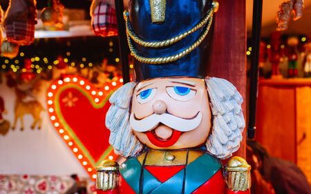 Nutcracker Christmas Market at Alexanderplatz in Winter Berlin Germany new