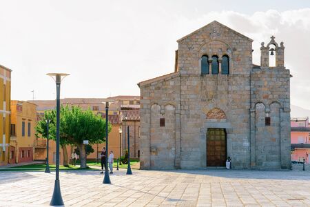 Basilica di San Simplicio Church in Old city of Olbiaのeditorial素材