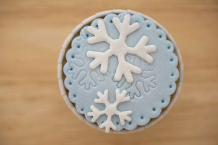 Winter Cup Cakeの写真素材