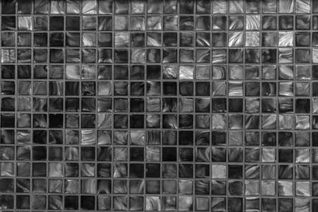 Black and White Mosaic Backgroundの写真素材