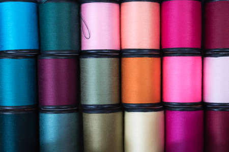 colorful sewing threads