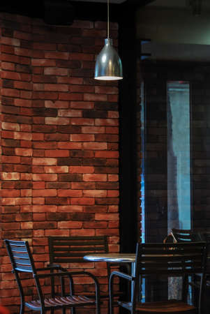 coffee table in a balconyの写真素材