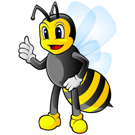 Bee mascot for product campaign or anything elseのイラスト素材