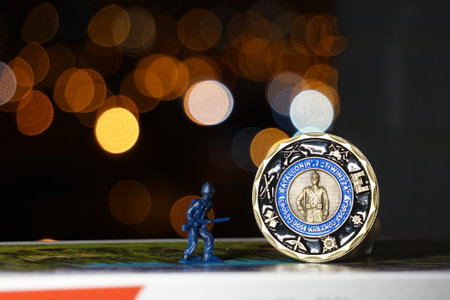 Coins and metal art with toy elements