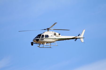 helicopter in the air