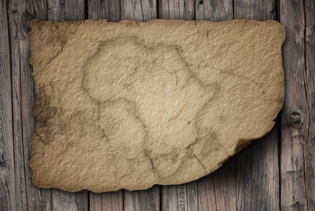 and old africa map on a tableの写真素材