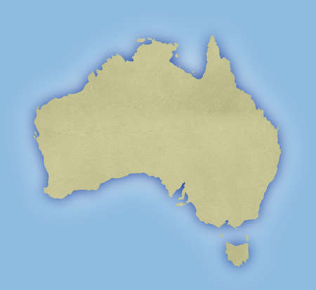 australia map with a wall textureの写真素材
