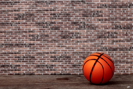 abandoned basketball ballの写真素材