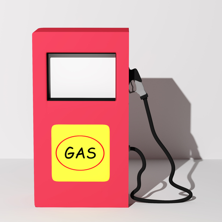 3d rendering of an oil pump on a white backgroundの写真素材