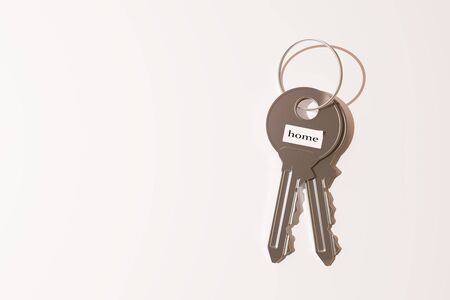 3d rendering of some keys on a white background