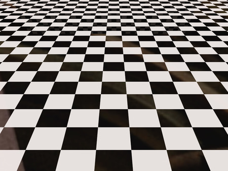 3d rendering of a square tiles floorの写真素材