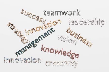 3d rendering of some business wordsの写真素材