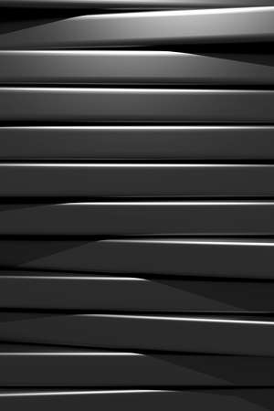3d rendering of an abstract composition with a lot of black bars