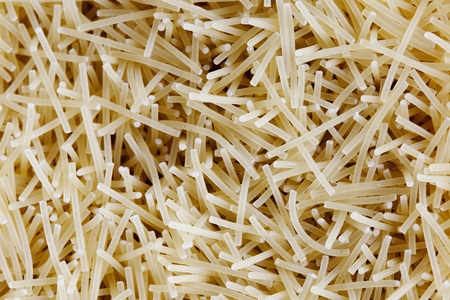 Detail of a pile of italian noodlesの写真素材