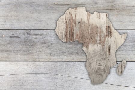 3d rendering of a textured africa mapの写真素材