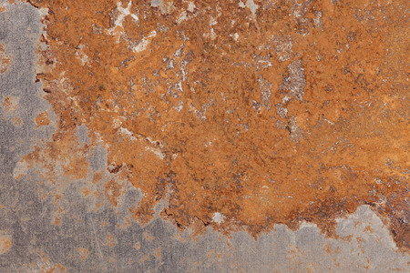 iron plate with rust spots on its surface