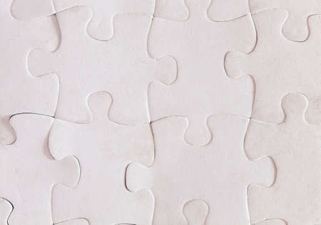 Some pieces of a white puzzleの写真素材