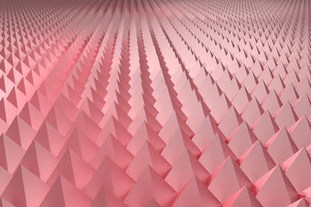 3d rendering of a background with a lot of pyramidsの写真素材