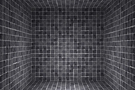 3d rendering of an abstract tiles cube backgroundの写真素材