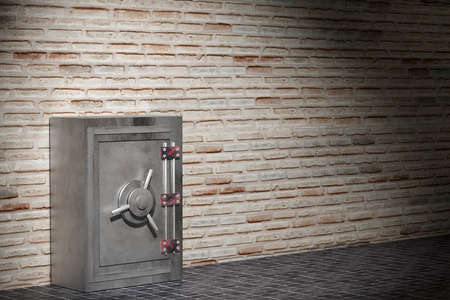 3d rendering of a security safe boxの写真素材