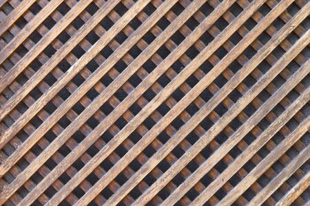 Wooden fence in daylightの写真素材