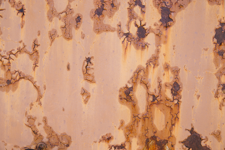Rusty metal damaged wall