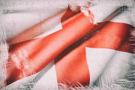 3d rendering of an england flagの写真素材