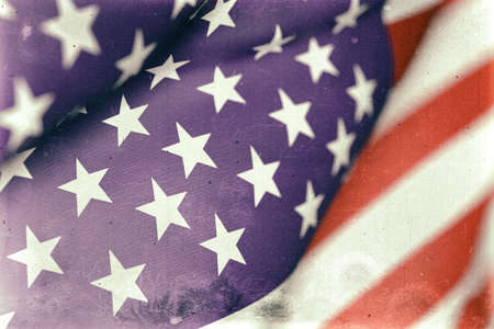 3d rendering of an United States of America flag wavingの写真素材