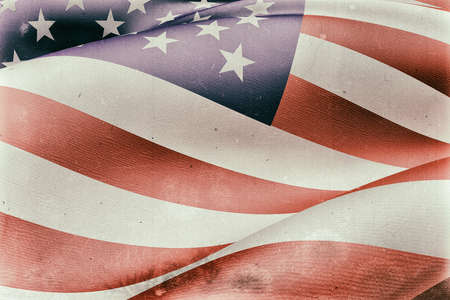 3d rendering of an United States of America flag waving