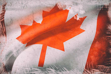 3d rendering of a canada flag