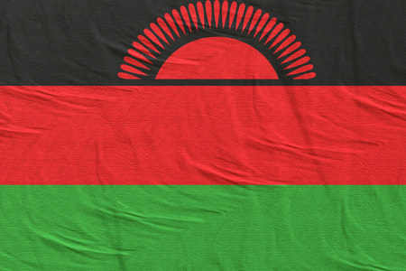 3d rendering of Republic of Malawi flagの写真素材