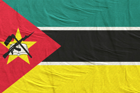 3d rendering of Republic of Mozambique flagの写真素材