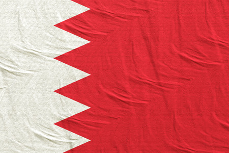 3d rendering of a Bahrain flag silkの写真素材