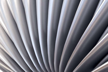 3d rendering of an abstract 3d composition with some grey curvesの写真素材