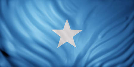 3d rendering of a national Somalia flag.