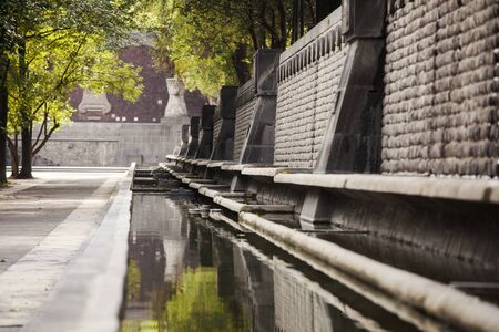 Stone furniture in Chapultepec Park, Mexico Cityの写真素材