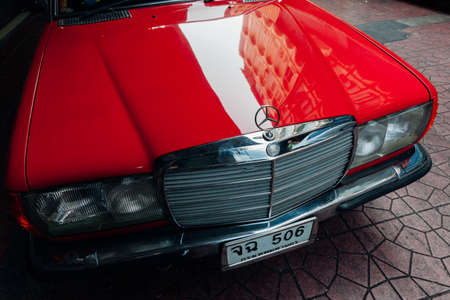 Bangkok, Thailand - April 24: Mercedes-Benz 280E parked on the street of Bangkok on March 22, 2016...