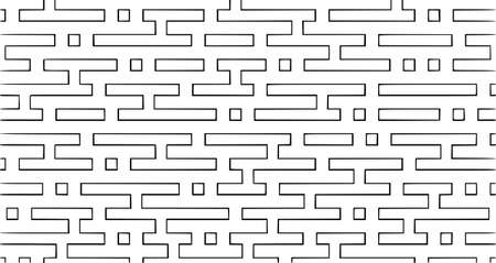 seamless black and white lines maze pattern background seamless, black, lines, white, maze, pattern, line, abstract, geometric, designの写真素材