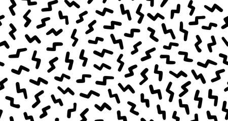 seamless abstract geometric pattern in retro background pattern, seamless, retro, style80s, black, abstract, geometric, memphis, texture, designの写真素材