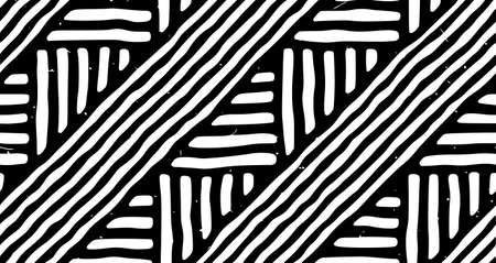 seamless geometric lines pattern in black and background black, seamless, lines, pattern, geometric, texture, line, abstract, hand, drawnの写真素材