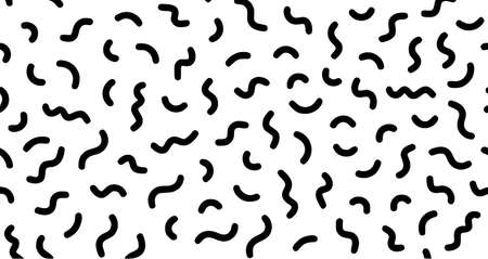 seamless abstract geometric pattern in retro background pattern, retro, seamless, style80s, black, abstract, geometric, memphis, texture, designの写真素材