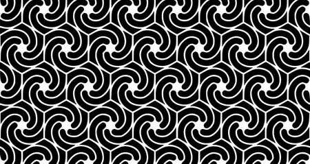 seamless abstract shapes pattern modern background seamless, black, abstract, pattern, shapes, modern, texture, geometric, wallpaper, monochromeの写真素材
