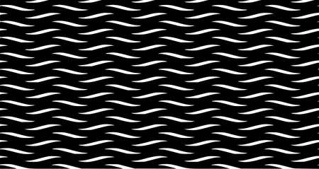 seamless black and white wavy lines pattern background black, seamless, white, wavy, pattern, lines, line, abstract, texture, decorationの写真素材