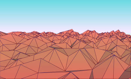 Low polly Mountainsのイラスト素材