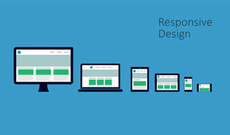Responsive Web Designのイラスト素材