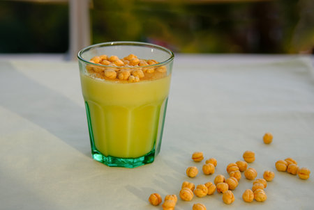 Boza or bosa, traditional fermented Turkish beverageの写真素材