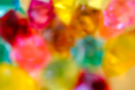 Multicolored crystal jewel background. Bright artificial gems.の写真素材