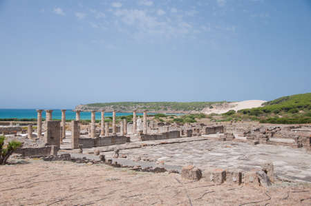 Ruins Roman of Baelo Claudia in Bolonia beach, Tarifa, Cadizの写真素材